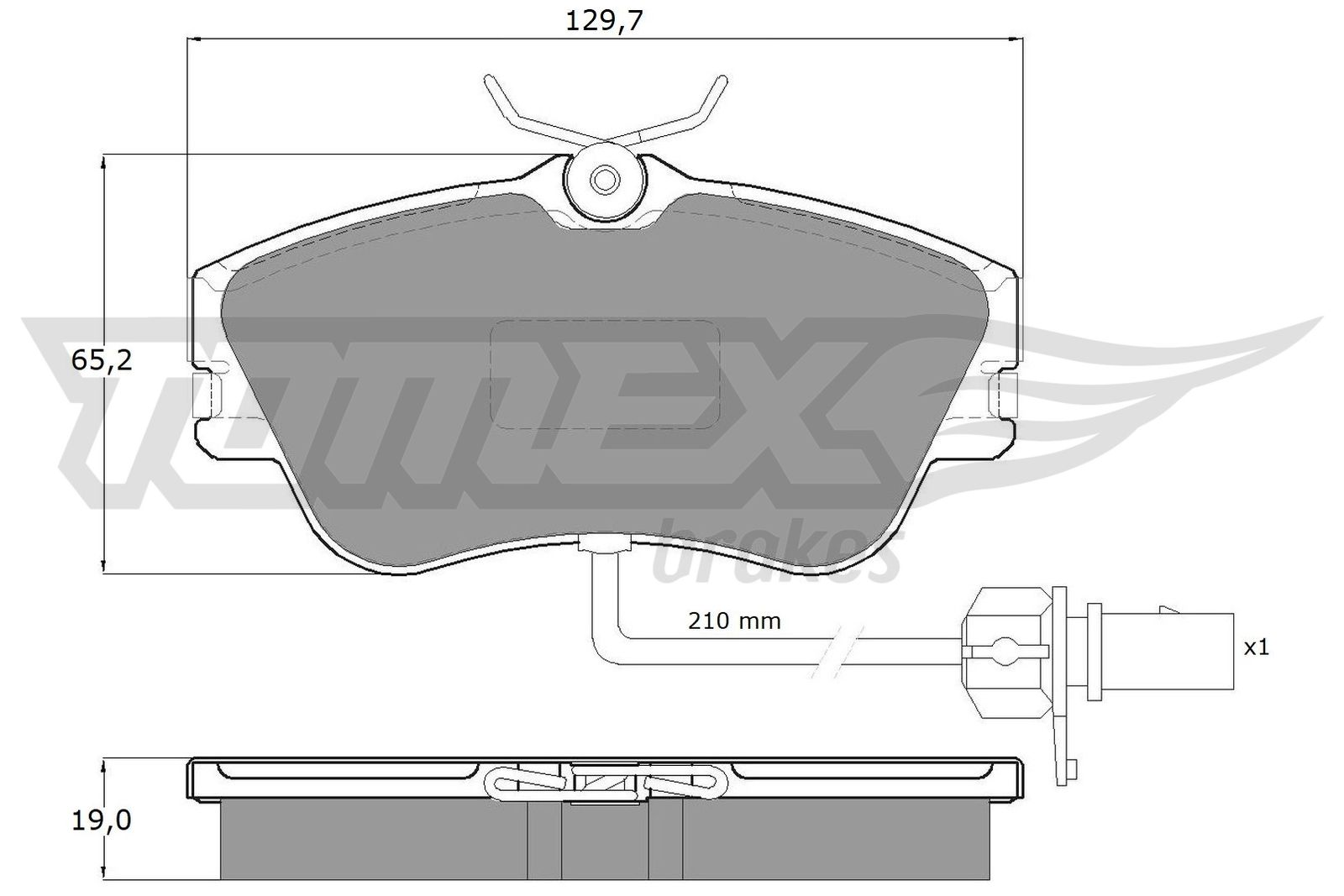 TEXTAR 2361101 Bremsekloss sett